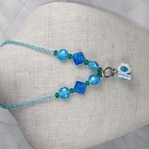 Safari Murano Art Glass Charm Necklace